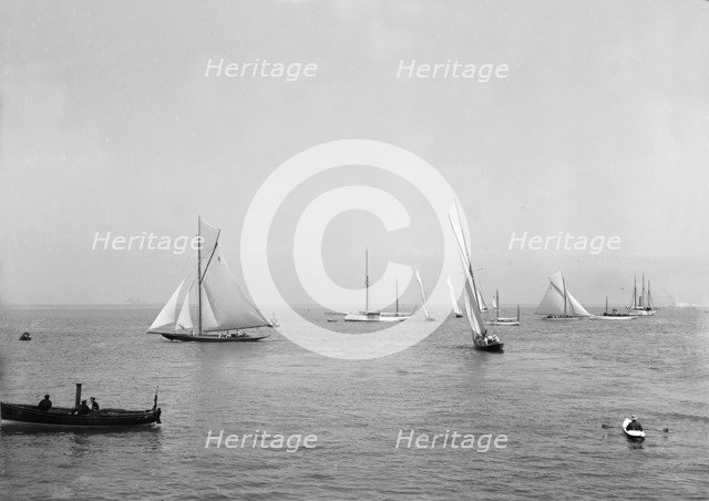 Raters in Cowes Roads. Creator: Kirk & Sons of Cowes.