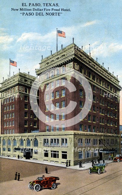 Paso del Norte Hotel, El Paso, Texas, USA, c1916. Artist: Unknown