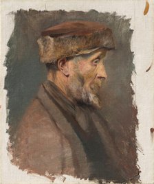 Study of a Poor Old Man in a Fur Cap, 1878-1880. Creator: Ladislav Mednyanszky.
