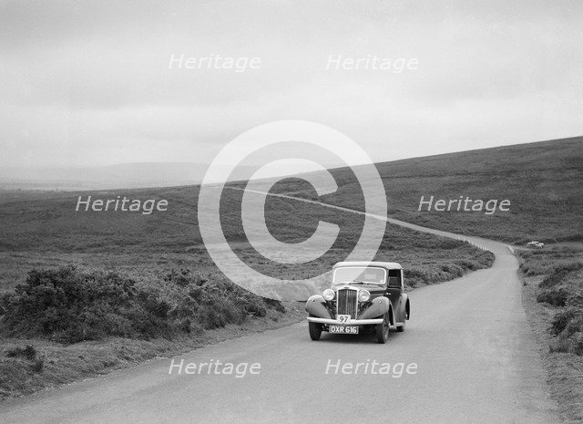 AC Westwood's Talbot 10, winner of a silver award at the MCC Torquay Rally, July 1937. Artist: Bill Brunell.