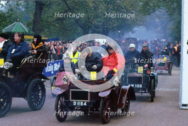 London to Brighton run start. 1904 Humberette. Artist: Unknown.