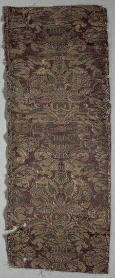 Brocaded Textile, late 1600s. Creator: Unknown.