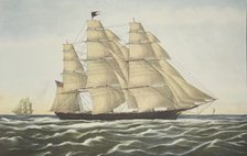 Clipper Ship ,'Flying Cloud' , pub. 1852, Currier & Ives (Colour Lithograph)