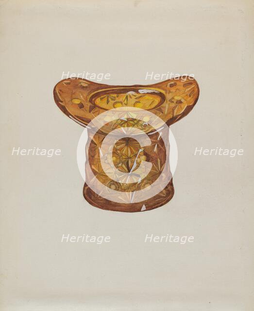 Amber Glass Hat, c. 1936. Creator: Katherine Hastings.