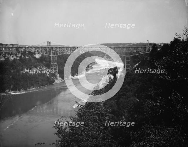 Michigan Central Cantilever Bridge, between 1880 and 1897. Creator: William H. Jackson.