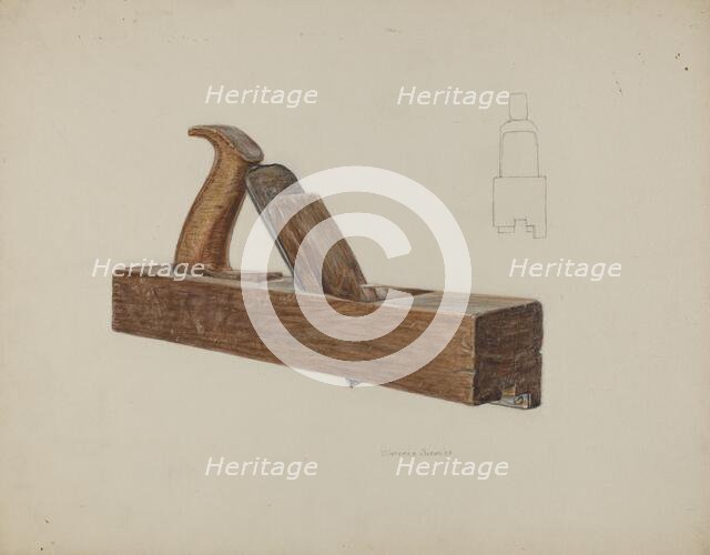 Rabbet Plane, 1938. Creator: Clarence Secor.