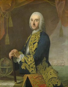 Portrait of Vice-Admiral Hendrik Lijnslager, Son of Harmen Lijnslager and Judith Allijn, 1759. Creator: Guillaume Jean Joseph de Spinny.