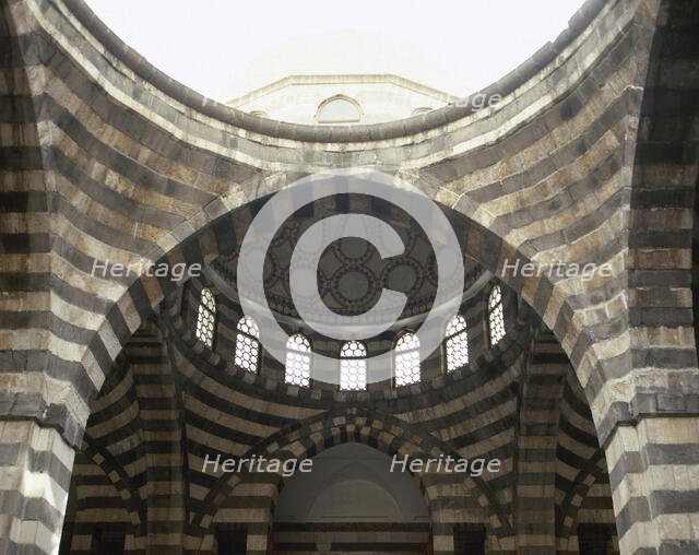 Khan As'ad Pasha caravanserai, Damascus, Syria, 2001.  Creator: Unknown.
