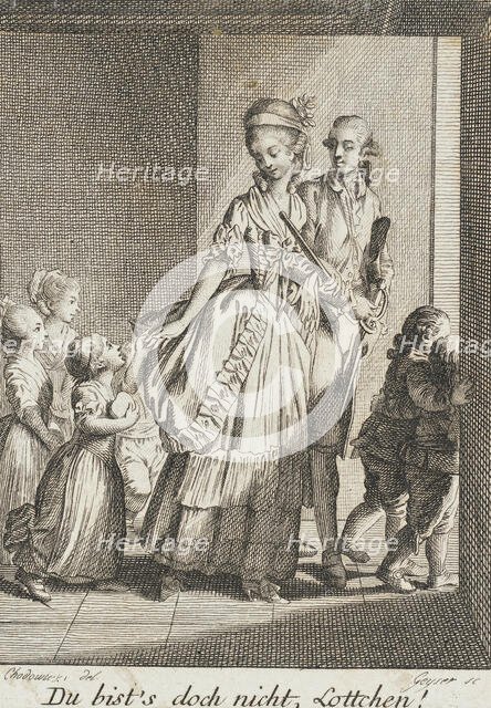 It's Not You, Lottchen, 1787. Creator: Daniel Nikolaus Chodowiecki.