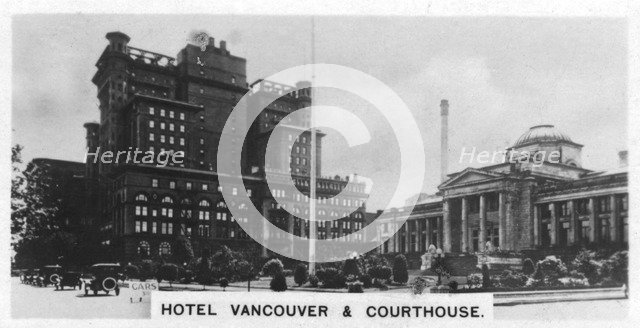 Hotel Vancouver and Courthouse, Canada, c1920s. Artist: Unknown