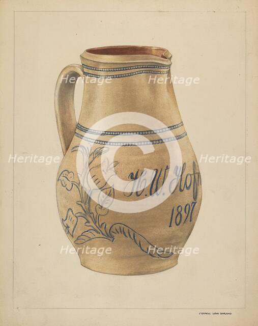 Pitcher, 1937. Creator: Francis Law Durand.