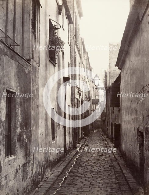 Impasse Briare (de la Cité Coquenard), 1860s. Creator: Charles Marville.
