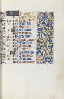 Book of Hours (Use of Rouen): fol. 111r, c. 1470. Creator: Master of the Geneva Latini (French, active Rouen, 1460-80).