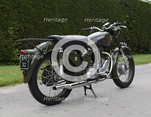 1954 Matchless G3 LS Auxiliary Fire Service motorcycle. Creator: Unknown.