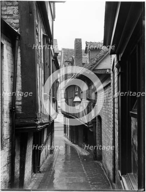 Grope Lane, Shrewsbury, Shropshire, 1922. Creator: London Midland and Scottish Railway.