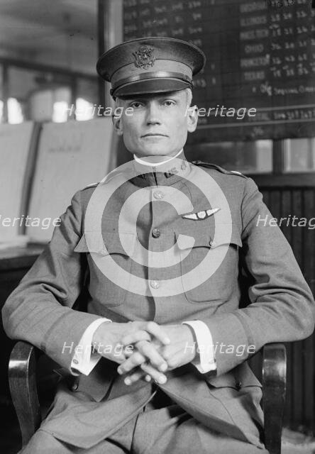 Hiram Bingham, Aviator - At Desk, 1917. Creator: Harris & Ewing.