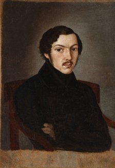 Portrait of Nikolay Martynov, 1841. Artist: Anonymous  