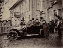 A car at the office of the Znamensky glass factory, 1880-1917. Creator: IA Driakhlov.