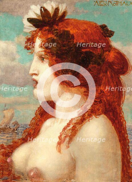 The Siren Singing to the Passing Ship of Ulysses. Creator: Rothaug, Alexander (1870-1946).