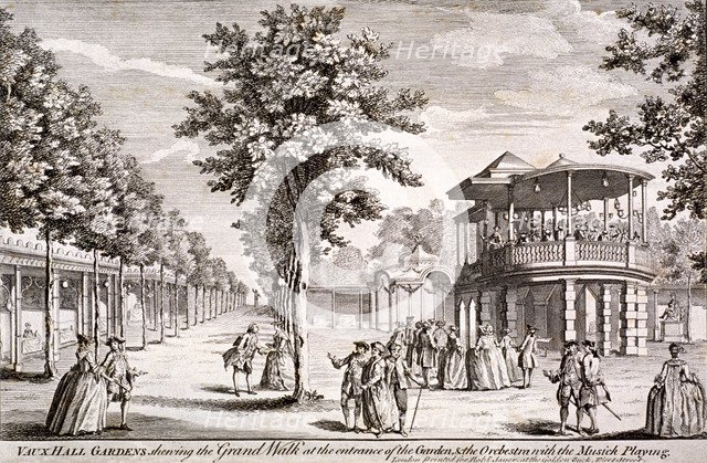 Vauxhall Gardens, Lambeth, London, c1751. Artist: Anon