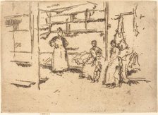 After the Sale, Hounsditch, c. 1886/1888. Creator: James Abbott McNeill Whistler.