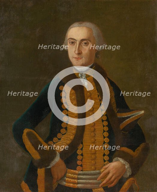 Portrait of L. Berzeviczy, around 1742. Creator: Unknown.