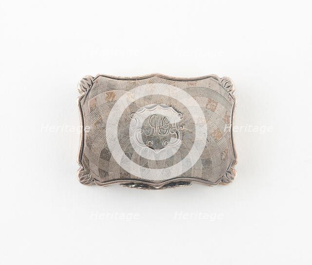 Vinaigrette, Birmingham, c. 1845/55. Creator: Nathaniel Mills.