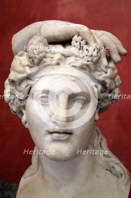 Head of Dionysus, God of Wine and patron of wine making. Artist: Unknown