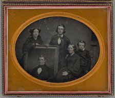 Untitled (The Coit Family with portrait of Charles Coit), 1855/56. Creator: S. L. Holman.