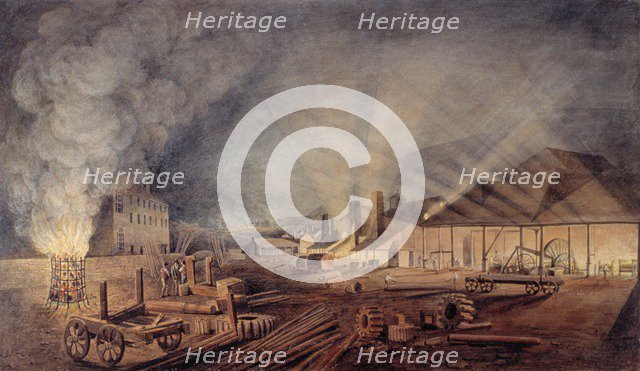 'Rolling Mills', 1819. Artist: Thomas Horner.