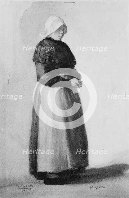 Dutch Woman, 1894. Creator: Marcia Oakes Woodbury.