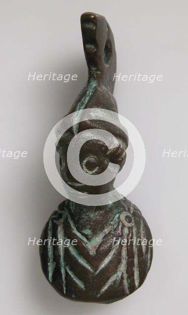 Steelyard Weight with the Bust of Athena, Byzantine, 5th-7th century. Creator: Unknown.