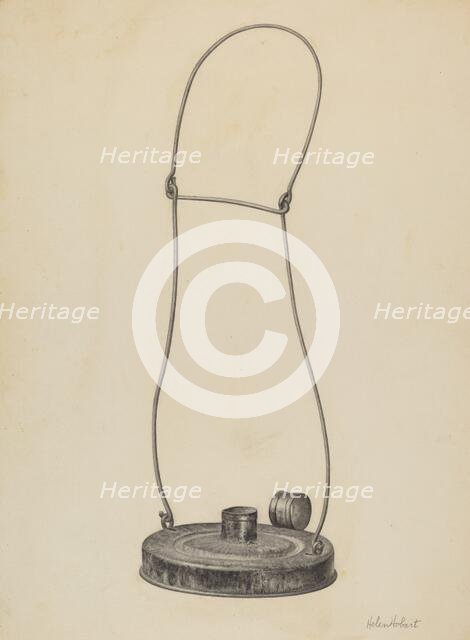 Lantern, c. 1940. Creator: Helen Hobart.