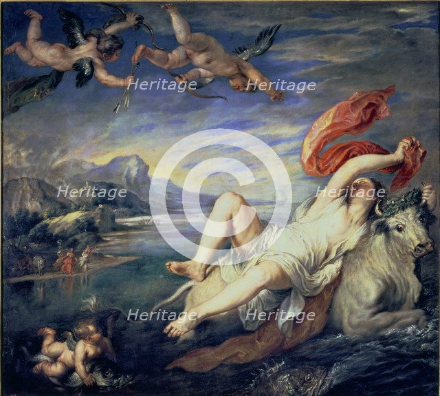  'The Rape of Europa', copy of a Titian Painting by Peter Paul Rubens.