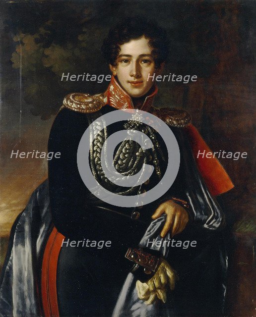 Portrait of Count Nikolay Alexandrovich Samoylov (1800-1842), ca 1825. Artist: Mitoire, Benois Charles (?-after 1830)