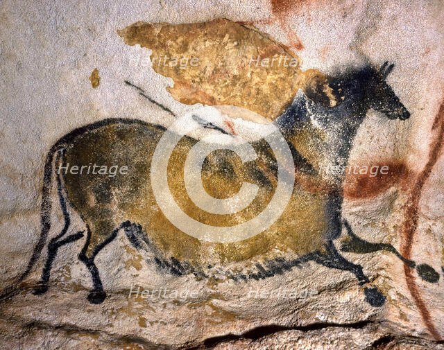 Chinese horse. Caves painting of Lascaux, ca 16.000-15.000 BC. Creator: Art of the Upper Paleolithic.