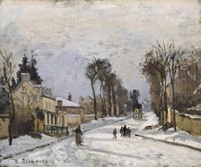 Route to Versailles, Louveciennes, 1869. Creator: Camille Pissarro.