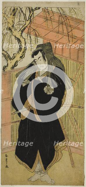 The Actor Matsumoto Koshiro IV as Matsuo-maru (?) in the Play Sugawara Denju Tenarai..., c. 1779. Creator: Shunsho.