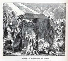 Henry VII Mourned by His People, 1882. Artist: Reusche, Fedor (1823-?)