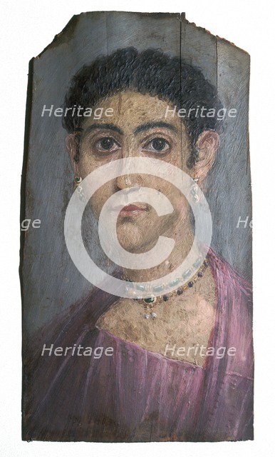 Egyptian wax portrait of a lady, 2nd century. Artist: Unknown