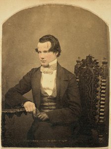 Portrait of a young man, 1850s-1860s. Creator: Unknown.