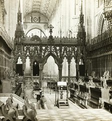 Ely Cathedral: Choir to West, 1891. Creator: Frederick Henry Evans.