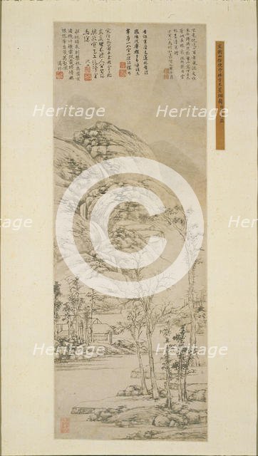 Ancient trees and gray mists, 1530. Creator: Wen Zhengming (1470-1559).