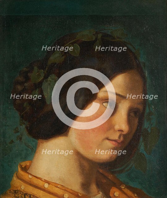 Portrait de Zélie Courbet, c.1842. Creator: Gustave Courbet.