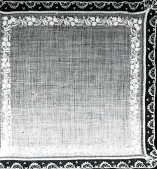 Handkerchief, England, 1840s. Creator: Unknown.