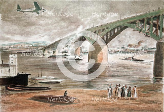 The Brodge in Gorky, 1937. Creator: Suvorov, Anatoly Andreyevich (1890-1943).