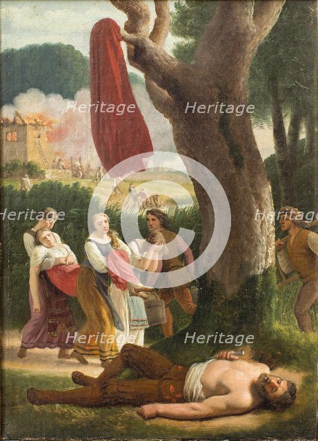 Hagbard and Signe, before 1820. Creator: Eckersberg, Christoffer-Wilhelm (1783-1853).