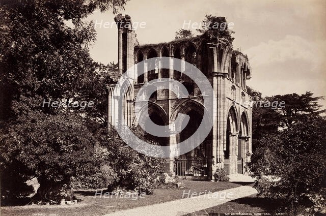 Sir Walter Scott's Tomb, Dryburgh Abbey, between 1870 and 1880. Creator: George Washington Wilson.