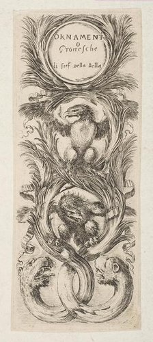 Frontispiece: Ornamenti o Grottesche, ca. 1653. Creator: Stefano della Bella.
