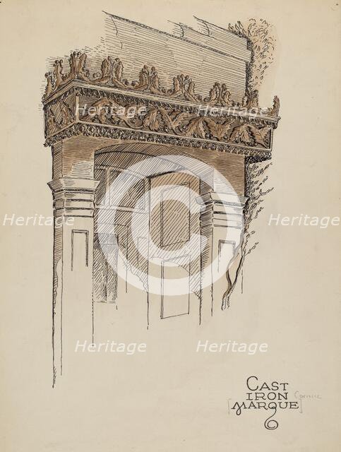 Cornice, c. 1936. Creator: Al Curry.